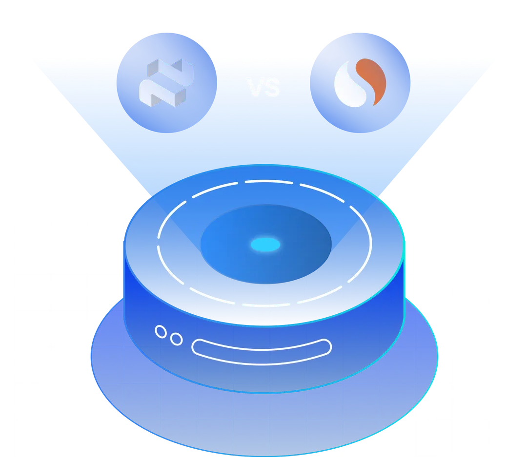 SimilarWeb vs Mention Network comparison visualization showing platform features and capabilities