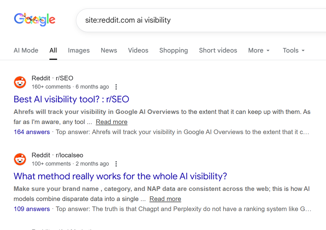 Search for Brand Mentions on Reddit