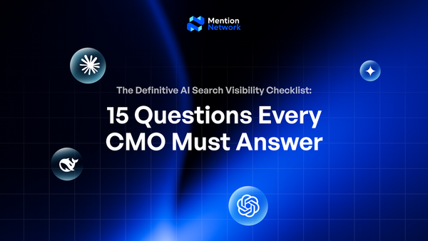 Al Visibility Checklist: 15 Questions Every CMO Must Answer