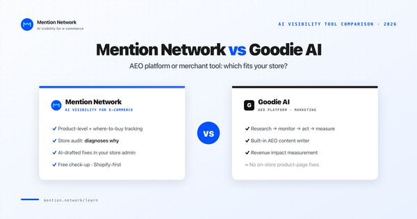 Mention Network vs Goodie AI: Which AI Visibility Tool Wins in 2026?